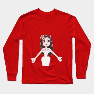 White lady liberty Long Sleeve T-Shirt